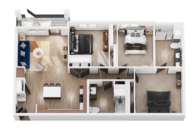 Three Bedroom Student Apartments near UNR